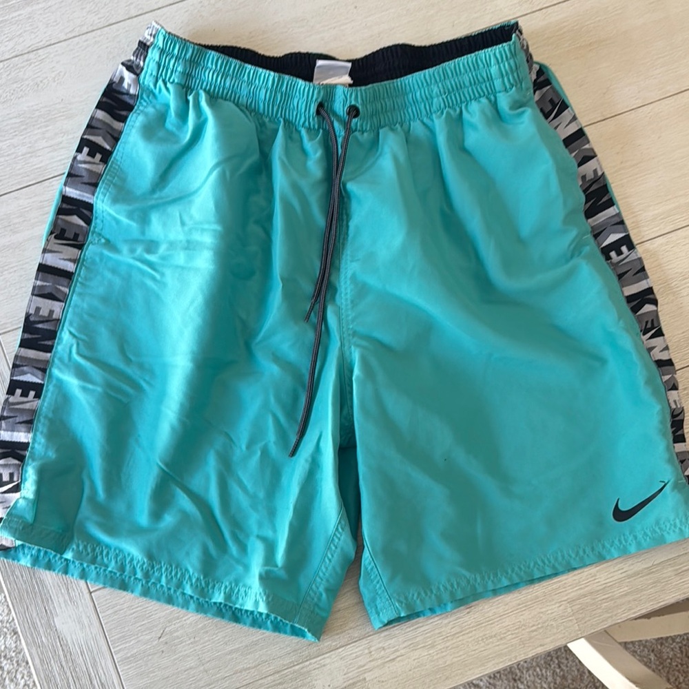 Nike Turquoise Shorts with Black Accents